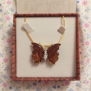 Hawaiian butterfly necklace/brooch